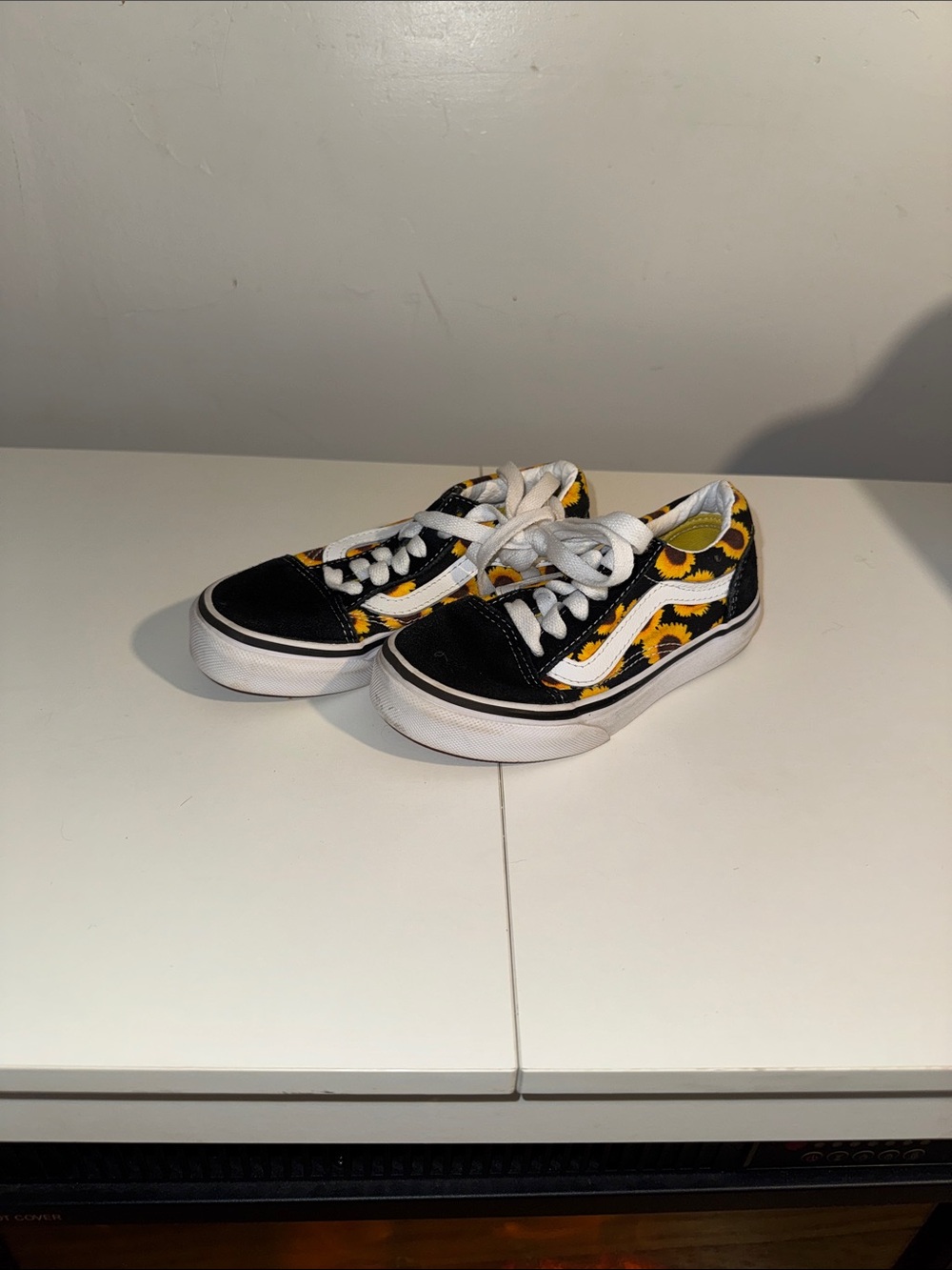 Vans Kids Black & Yellow Sunflower Old Skool Sneakers